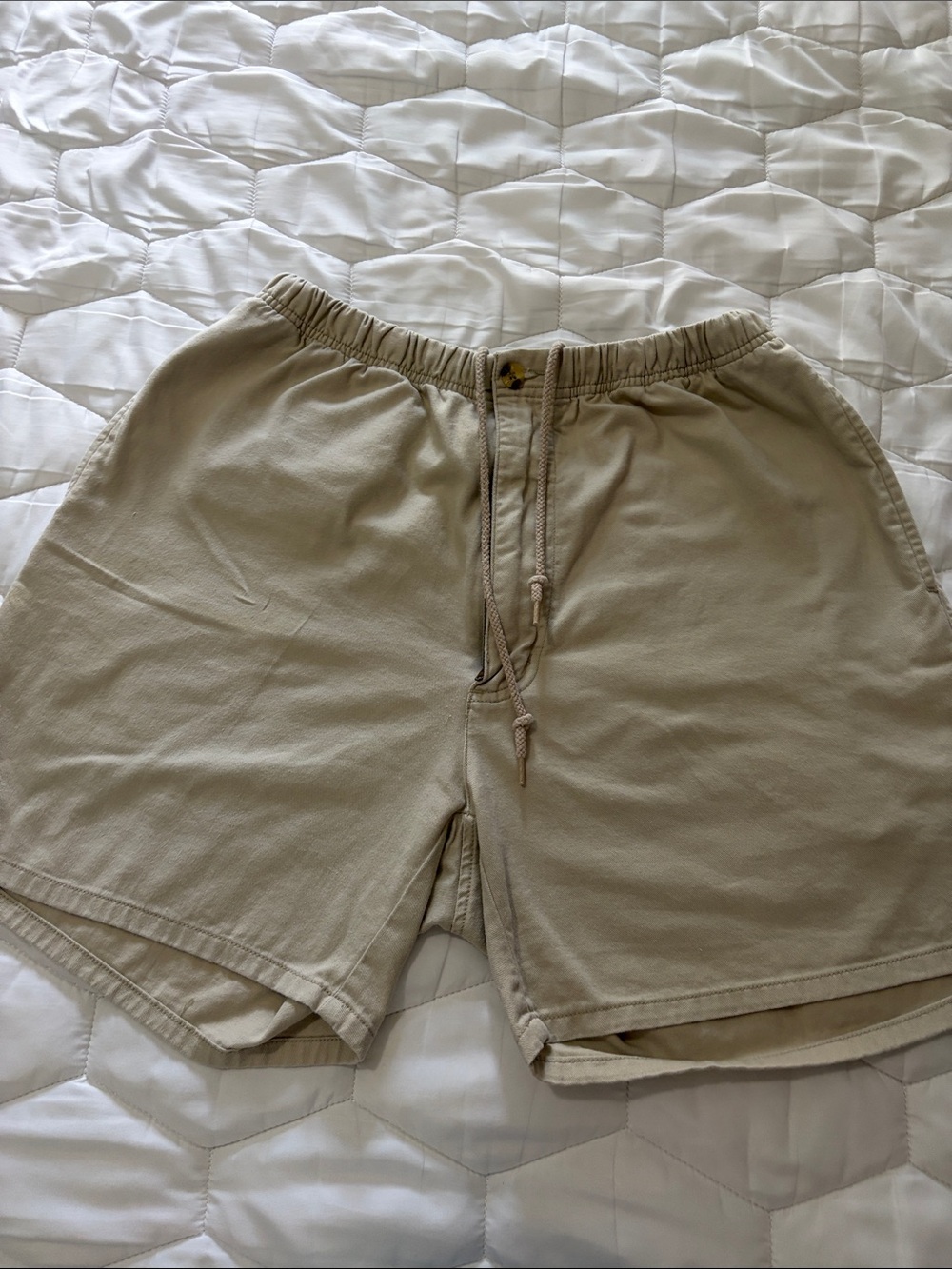 Izod Beige Drawstring Men's Shorts